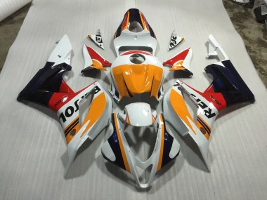 2007-2008 Custom White Repsol Honda CBR600RR Fairings