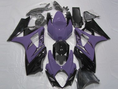 2007-2008 Dark Purple and Black Suzuki GSXR 1000 Fairings