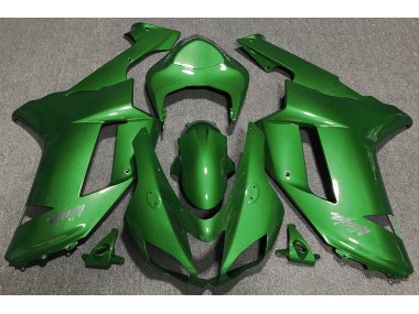 2007-2008 Forest Green Kawasaki ZX6R Fairings