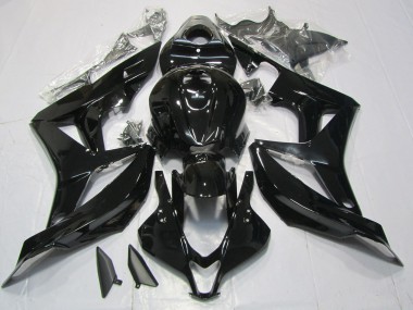 2007-2008 Gloss Black Honda CBR600RR Fairings