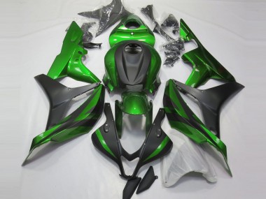 2007-2008 Green and Matte Black Honda CBR600RR Fairings