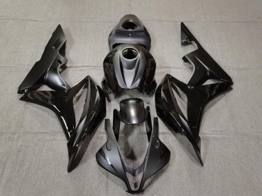 2007-2008 Matte and Gloss Black Honda CBR600RR Fairings