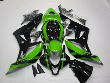 2007-2008 Vibrant Green and Black Honda CBR600RR Fairings