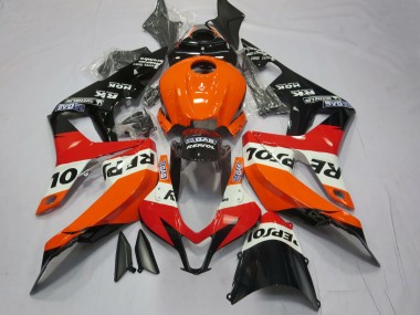 2007-2008 Vibrant Orange Repsol Honda CBR600RR Fairings