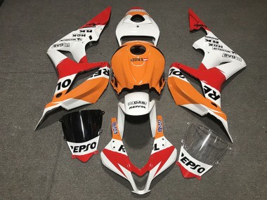 2007-2008 White Repsol Style Honda CBR600RR Fairings