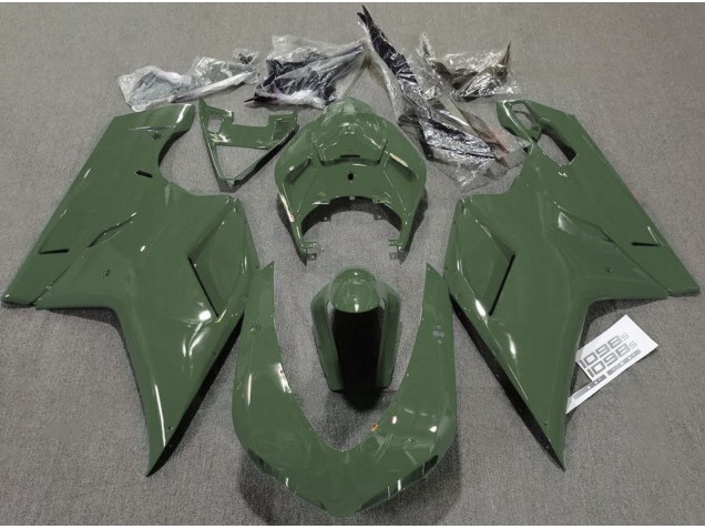 2007-2012 Army Green Gloss Ducati 848 1098 1198 Fairings