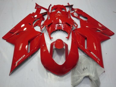 2007-2012 Red 1098 Ducati 848 1098 1198 Fairings