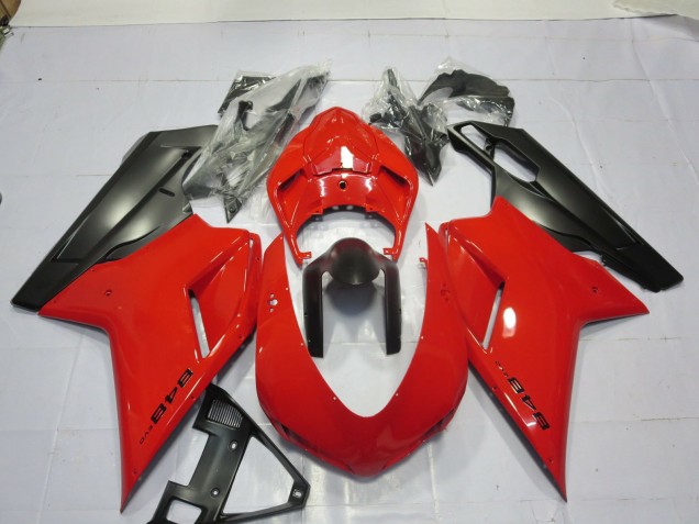 2007-2012 Red Ducati 848 1098 1198 Fairings