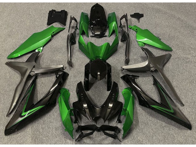 2008-2010 Gloss Green & Green R Suzuki GSXR 600-750 Fairings