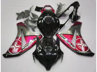 2008-2011 Candy Red on Black Custom Honda CBR1000RR Fairings