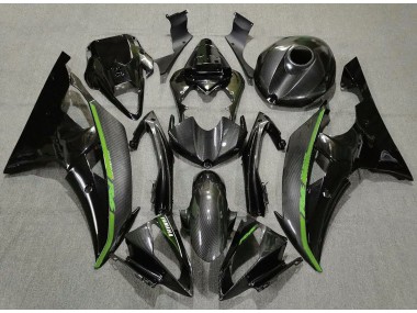 2008-2016 Carbon Fiber & Green Yamaha R6 Fairings