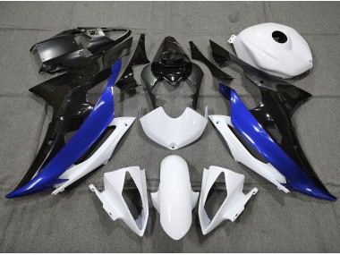 2008-2016 Custom Blue Black and White Yamaha R6 Fairings