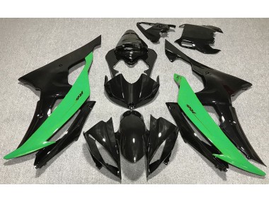 2008-2016 Gloss Black & Green Yamaha R6 Fairings