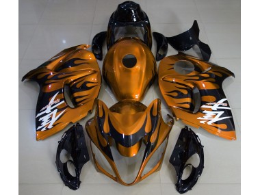 2008-2019 Gloss Orange & Black Suzuki GSXR 1300 Fairings