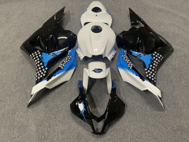 2009-2012 Black Blue and White Honda CBR600RR Fairings