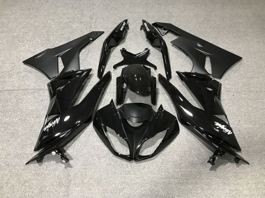 2009-2012 Gloss Black Kawasaki ZX6R Fairings