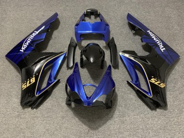 2009-2012 Gloss Blue and Black Triumph Daytona 675 Fairings