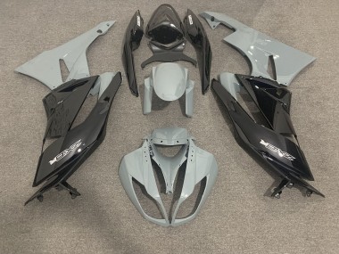 2009-2012 Gloss Grey and Black Kawasaki ZX6R Fairings