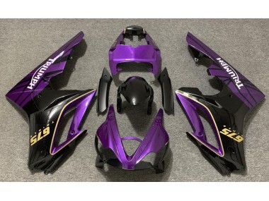 2009-2012 Gloss Purple and Black Triumph Daytona 675 Fairings