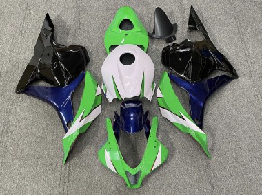 2009-2012 Green and White Honda CBR600RR Fairings