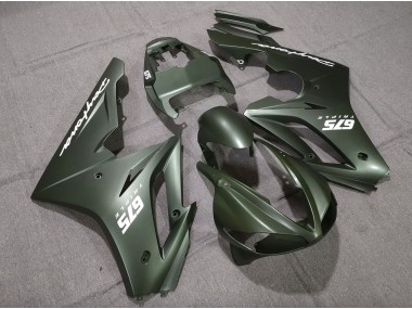 2009-2012 Matte Green White Triumph Daytona 675 Fairings