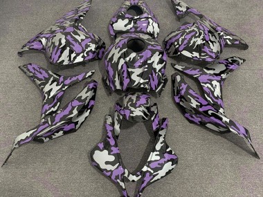 2009-2012 Purple and Silver Camo Honda CBR600RR Fairings