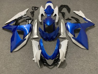 2009-2016 Light Blue & White Suzuki GSXR 1000 Fairings