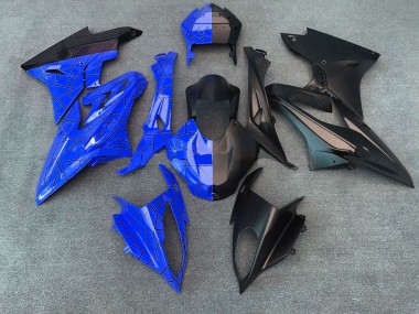 2009-2018 Gloss Blue / Matte Black Split BMW S1000RR Fairings