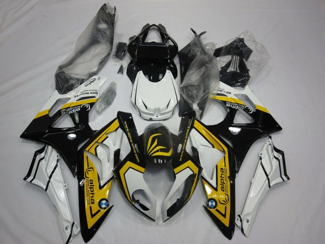 2009-2018 Yellow Black BMW S1000RR Fairings