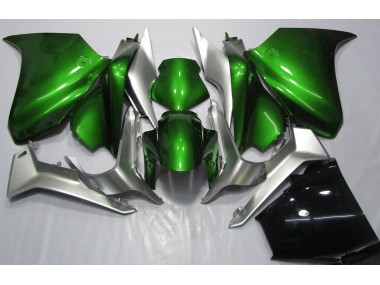 2010-2013 Deep Green and Silver Honda VFR1200 Fairings