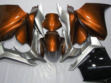 2010-2013 Orange and Silver Honda VFR1200 Fairings