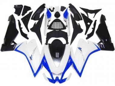 2010-2015 Gloss White & Blue Aprilia RSV4 1000 Fairings