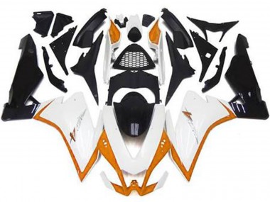 2010-2015 Gloss White & Orange Aprilia RSV4 1000 Fairings