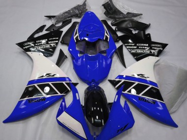 2013-2014 Gloss Blue White and Black Yamaha R1 Fairings