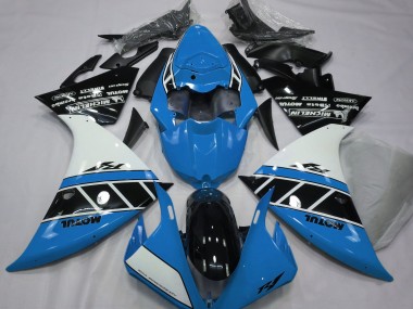 2013-2014 Gloss Light Blue White and Black Yamaha R1 Fairings