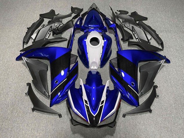 2015-2018 Blue Black and White Yamaha R3 Fairings