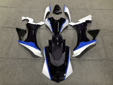 2015-2019 Blue Black and White Yamaha R1 Fairings