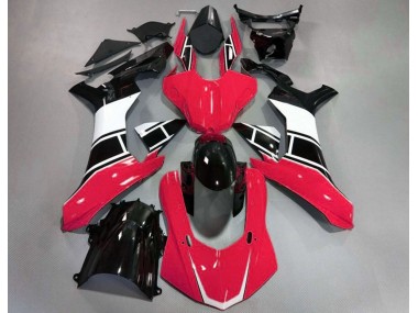 2015-2019 Gloss Red White and Black Yamaha R1 Fairings