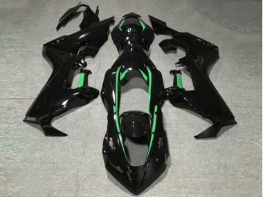 2017-2019 Gloss Black & Forest Green Lining Honda CBR1000RR Fairings