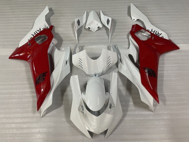 2017-2019 Gloss White and Red J AIR Yamaha R6 Fairings