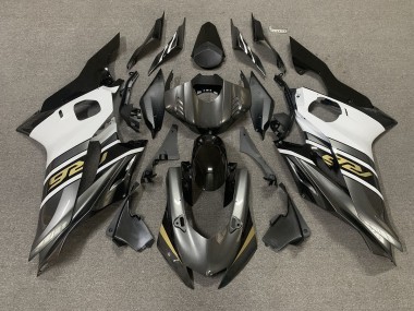 2017-2019 Gunmetal Grey and Gold Yamaha R6 Fairings