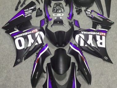 2017-2019 Matte Black & Purple Suzuki GSXR 1000 Fairings