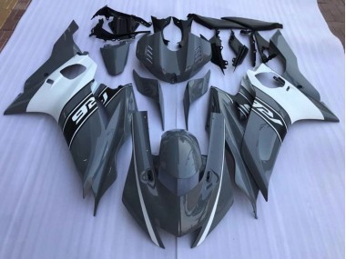 2017-2019 Nardo Grey and White Yamaha R6 Fairings