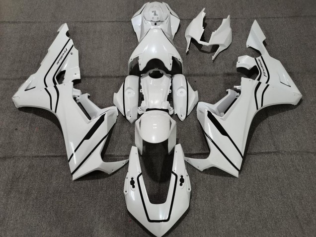 2017-2019 Pearl White and Black Honda CBR1000RR Fairings