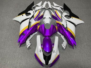 2017-2019 Purple and Yellow Gloss Yamaha R6 Fairings