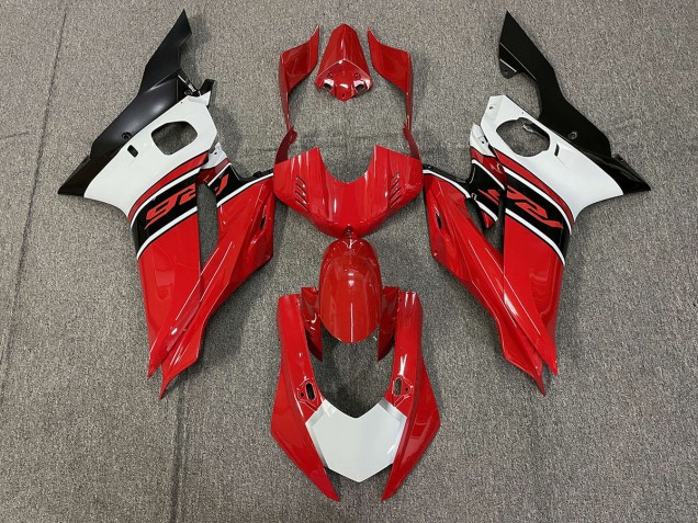 2017-2019 Red White and Black Yamaha R6 Fairings