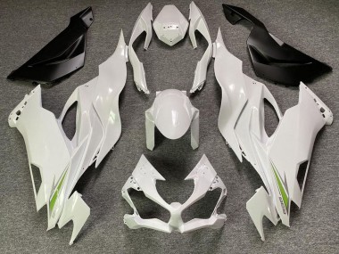 2019-2020 Pearl White Kawasaki ZX6R Fairings